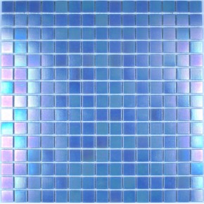 Iridium Iridescent Glass Mosaic Sky Blue